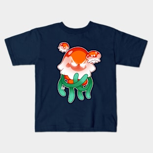 Red Jellyfish Mommy Kids T-Shirt